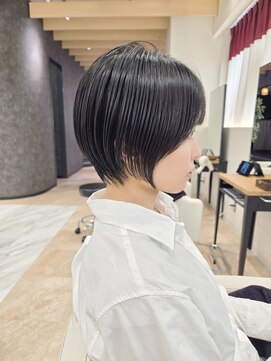 コーゾーギンザ 上野御徒町店(KOZO GINZA) 《御徒町》黒髪耳かけショートヘア/20代30代40代