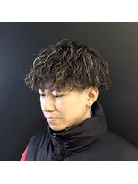 ランディ(RANDY)&nbsp;メンズ メッシュキャップハイライト ツイストスパイラルパーマ