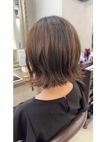ヘアーアンドメイク シークタチカワ 立川店(Hair&Make Seek)&nbsp;切りっぱなしボブ×外ハネ