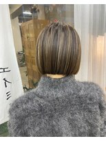 エイミー(amy.) 大人ハイライトミニボブ