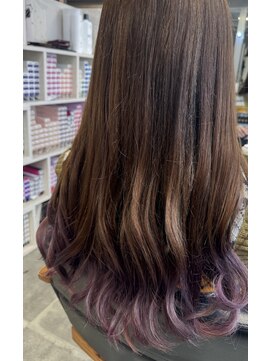 キャラ シャローネ 池袋(Chara Chalone) バイオレットカラー/裾カラー/グラデーションカラー/パープル