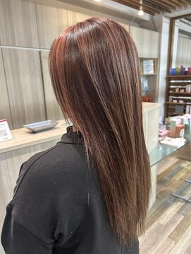 ラヴィエール(LAVIERE by R-EVOLUT) 白髪ぼかし ハイライト ピンクベージュ 柏駅