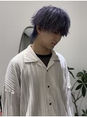 マッシュウルフ/blue lavender 【メンズサロンZina 天神】