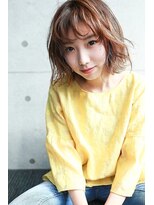 オーバーヘアー 大久保店(over hair)&nbsp;【over hair】シースルーバング×ふんわりボブ