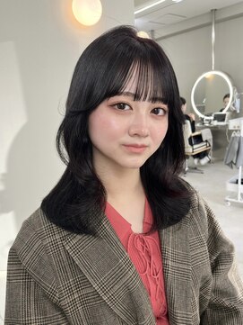 アイドットプラスサッポロ 札幌(i.+SAPPORO) 誰でも似合う韓国風暗髪パープルカラー × 小顔くびれ