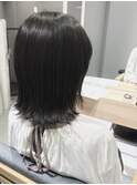 ◎切りっぱなしロブ/地毛風ストレート