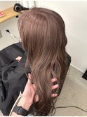 ピンクベージュ◎ブリーチ1回