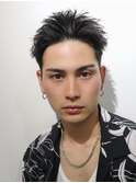 スパイキーボックスショート 刈り上げ 短髪 黒髪