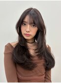 20代30代大人かわいいレイヤーカットグレージュヘア
