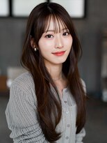 エインアンリー 明治神宮前(AIN.ANLY.)&nbsp;☆くびれヘアプリコットオレンジハイライトカラーレイヤーカット