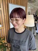 キュオンシア(CUEON. ciea)&nbsp;マッシュショート×ピンクカラー