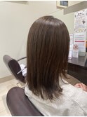 medium hair オリーブ×ベージュ