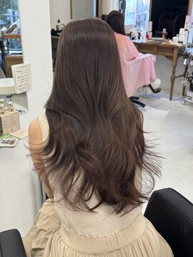 ハピネス 梅田茶屋町店(HAPPINESS) 韓国ヘア/レイヤー/髪質改善/顔周り/ブリーチなしマロンブラウン