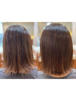 本質的な髪質改善で素髪から美しくなるメイクティ！まとまりにくい髪も、驚くほど扱いやすくなって楽チン♪