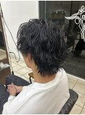 緩めサーフカールパーマ/波巻き/