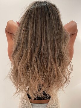 地毛ハイライト×グラデーションカラー