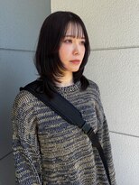 ヘアーアイストゥーレ(HAIR ICI TRE)&nbsp;レイヤーハッシュカット透明感カラーくびれグレージュ　担当桜桃