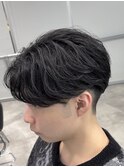フェザーショートセンターパート