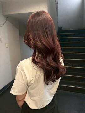 パーミル ヘア クマモト(permille ‰ hair Kumamoto) ピンクラベンダー×巻き髪