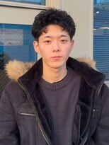 心斎橋 カイ(X)&nbsp;85. メンズ/刈り上げ/ニュアンスパーマ/メンズカット