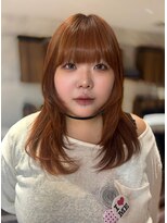 フェイス 石川町 (FACE)&nbsp;レイヤーカットで魅せるオレンジカラー