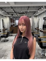 オルズ 渋谷(ALLZ)&nbsp;ペールピンクケアブリーチケアカラーハイトーンダブルカラー
