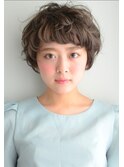 ガーリーマッシュボブ