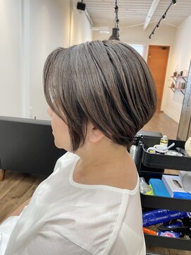 ソウコ(souko) souko.ショートバレイヤージュ白髪染め