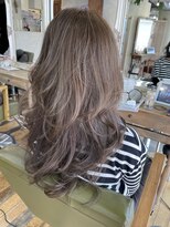 アリスバイアフロート 自由が丘(ALICe by AFLOAT)&nbsp;セミロングレイヤー（くすみブルーミニウルフデジタルパーマ