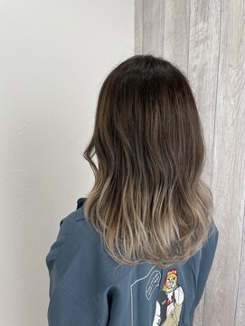 シエル 立川店(CIEL) ホワイトミルクティー×グラデーションカラー【CIEL×maki】