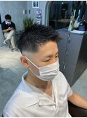 アップバングスキンフェード