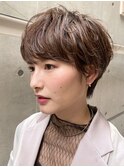 大人ショート/マッシュショート/ニュアンスパーマ