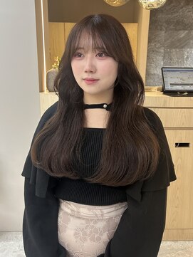 ボタン テンジン(VOTAN tenjin) チョコレートカラー/艶髪/顔周りカット/天神韓国ヘア/福岡