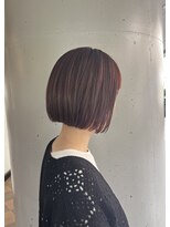 シュク 高円寺(SYUK)&nbsp;切りっぱなしボブ/ピンクベージュ【SYUK高円寺 中野】