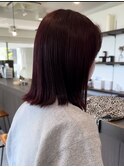 【akari】ブリーチなしチェリーレッド
