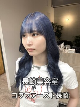 コワファースト長崎シャンプーボーイ 2nd(COIFF1RST 長崎 SHAMPOO BOY) 長崎 透明感 ブルーグレー
