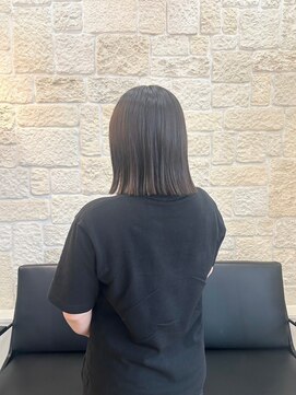 ヴァン カウンシル 川口店(VAN COUNCIL) うる艶綺麗な切りっぱなしボブ×髪質改善ケアTr 秋カラー#1