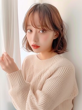 クラン 岡本(Chlan) 無造作ゆるふわ巻き×マロンベージュ