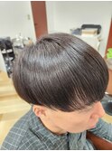 メンズ縮毛矯正ツーブロックマッシュ