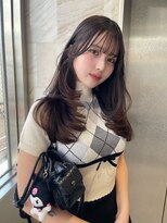 リリー(Lilley)&nbsp;くすみベージュ×姫カットレイヤー×韓国風巻き【ayana】