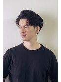 【THE BARBER 東京】ウェーブ七三ヘアスタイル