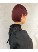 ミニウルフレイヤーカット顔周りカット前髪カット韓国ボブ/新宿