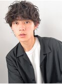 大人ブルーブラックデジタルパーマモテ髪前髪パーマ好感度◎