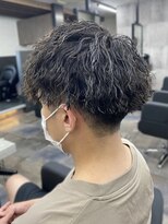 スターズレイ 本川越(STARS ray)&nbsp;ハイライト ツイストスパイラルパーマ ツーブロック 束感 20代