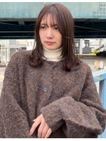 スリーヌーン(THREE noon)&nbsp;レイヤーカット×チョコレートカラー