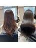 [髪質改善♪]美髪矯正＋カット＋艶髪カラー＋酸熱トリートメント24500円
