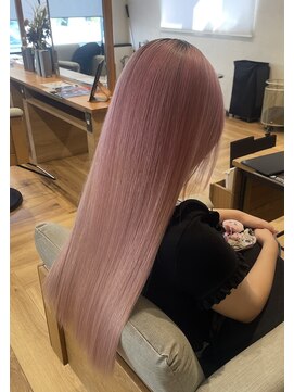 イロ プラス 南田宮店(iro+) ＃ペールピンク＃抜きっぱなし＃ピンクブロンド