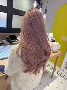 ザザ シンジュク(ZA/ZA shinjuku) ロングレイヤー/ピンクベージュ