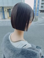 オーガニック アトリエ 大宮(organic+atelier)&nbsp;冬◎小顔ミニボブ×ぱつっとライン黒髪で20代30代