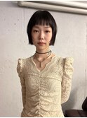 ミニボブタッセルボブ顔まわりレイヤーボブ顔まわりカット